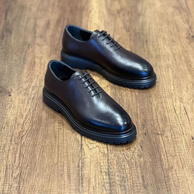 Black Leather Oxford